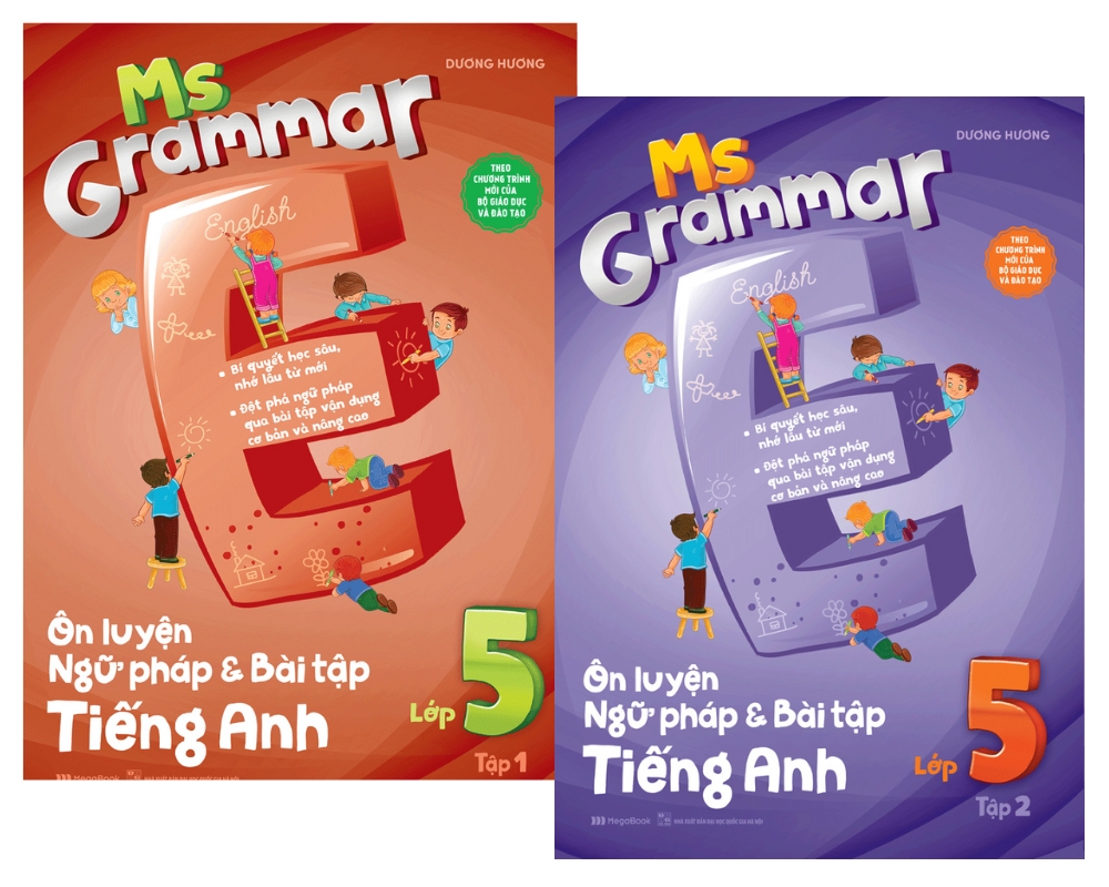 Cuốn sách Ms Grammar ôn luyện ngữ pháp và bài tập tiếng Anh 5