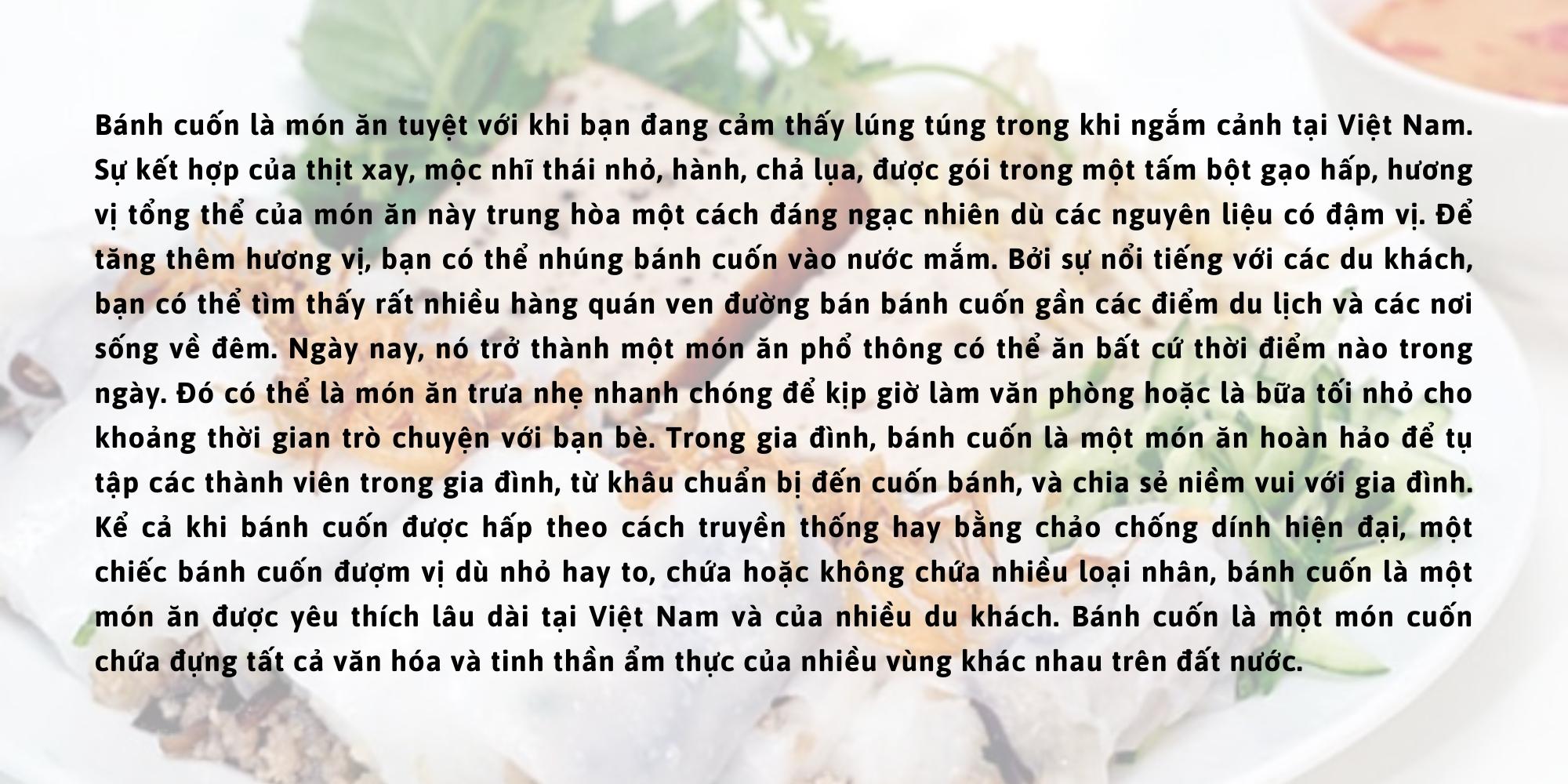 Giới thiệu món bánh cuốn (dịch tiếng Việt)