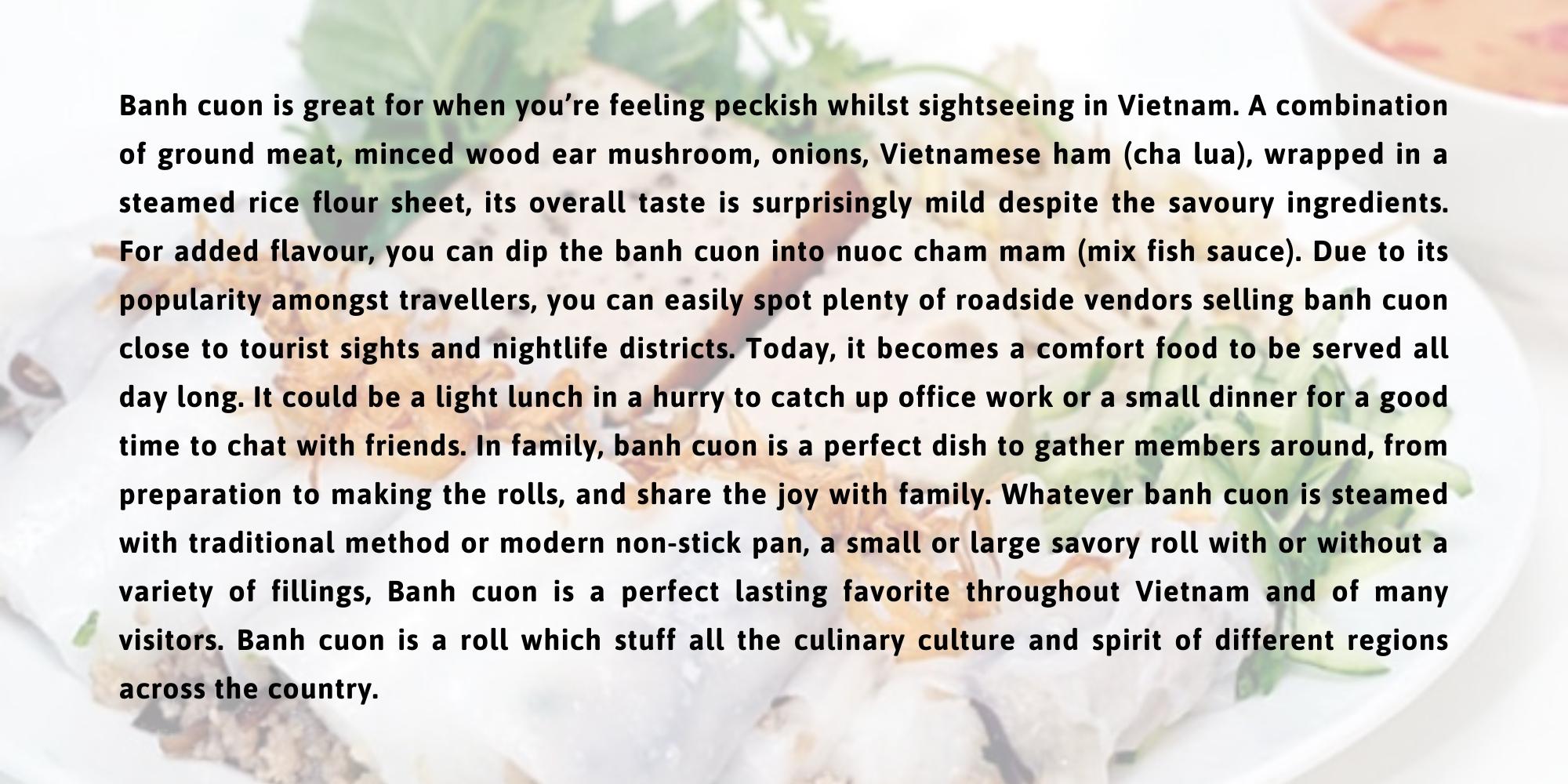 Bài giới thiệu đất nước Việt Nam bằng tiếng Anh qua món ăn